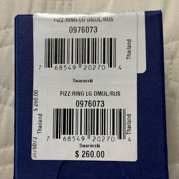 Genuine Swarovski Crystal Fizz Star Cocktail Ring Size 58/Size 8 - Picture 14 of 16